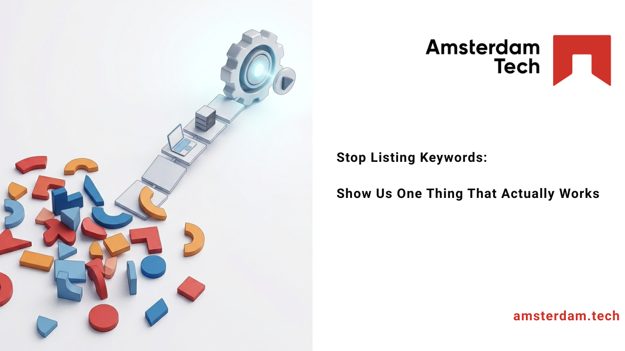 Stop Listing Keywords: Show Us One Thing That Actually Works